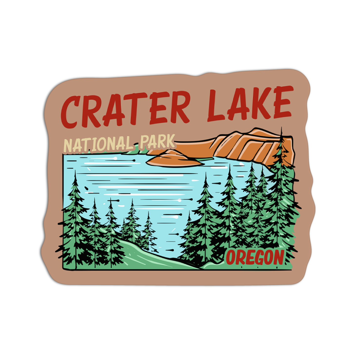 Oregon Crater Lake National Park Sticker