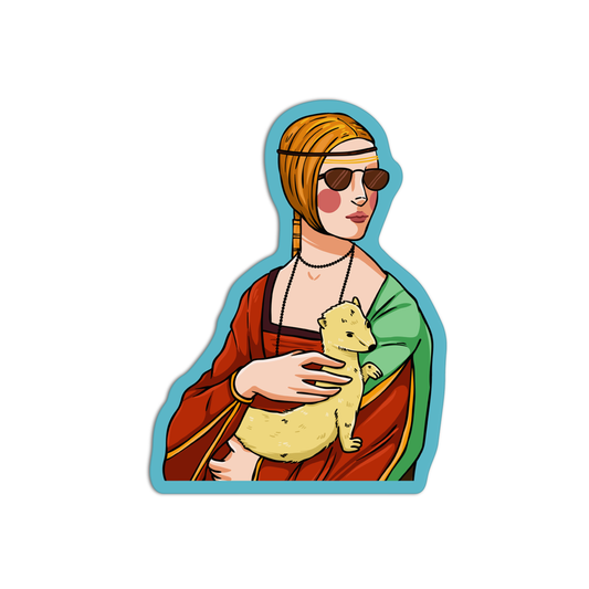 Lady With An Ermine Arts & Crafts Sticker