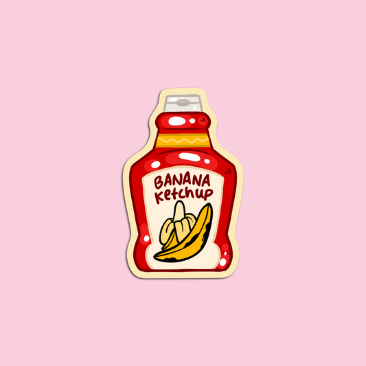 Banana Ketchup Condiments Sticker