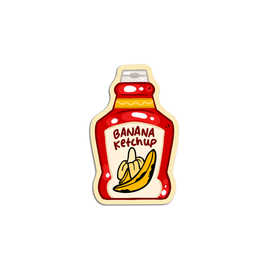 Banana Ketchup Condiments Sticker