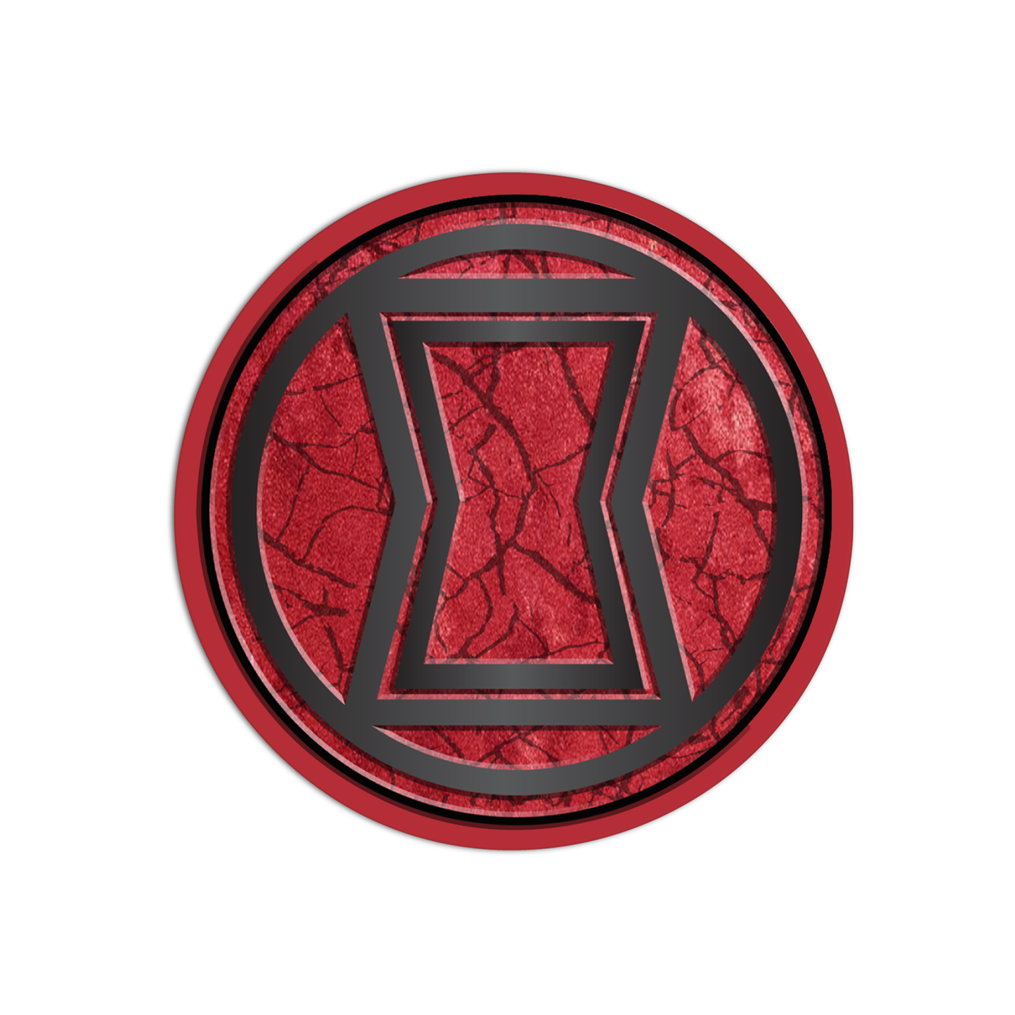 Black Widow Hero's Emblem Sticker