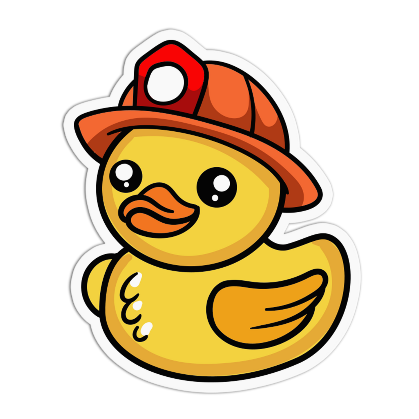Rescue Worker Rubber Duck Sticker