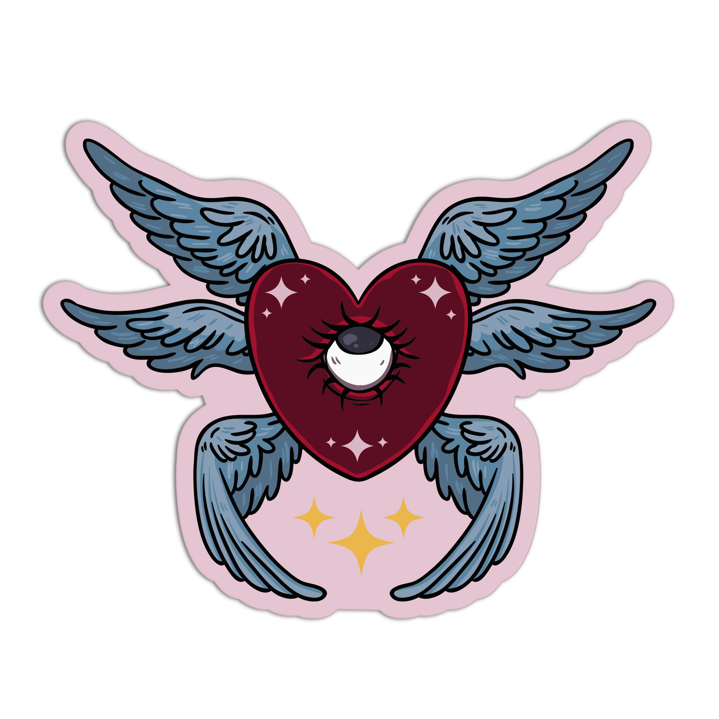 Seraphic Heart Witch Craft Sticker