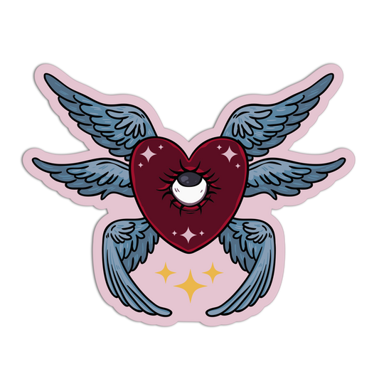 Seraphic Heart Witch Craft Sticker