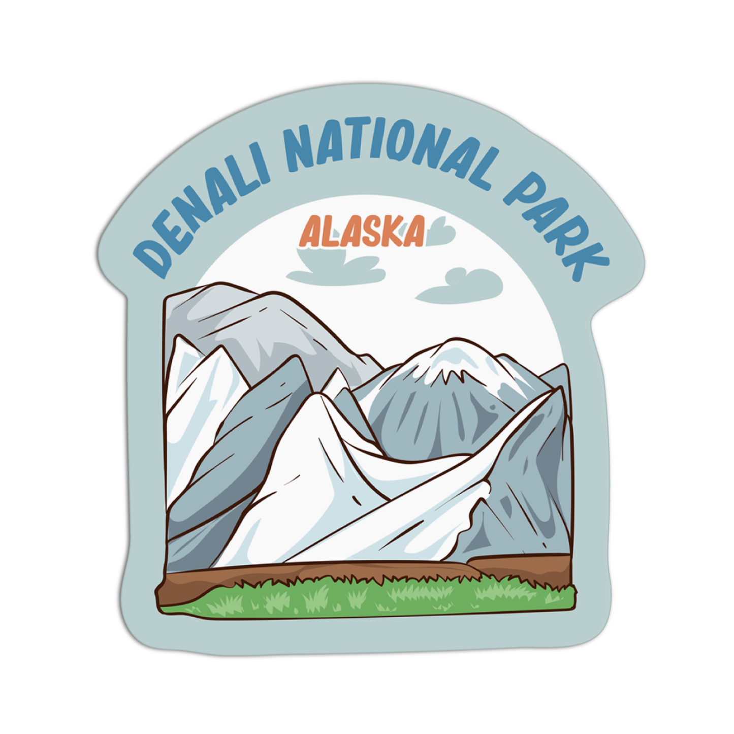 Alaska Denali National Park Sticker