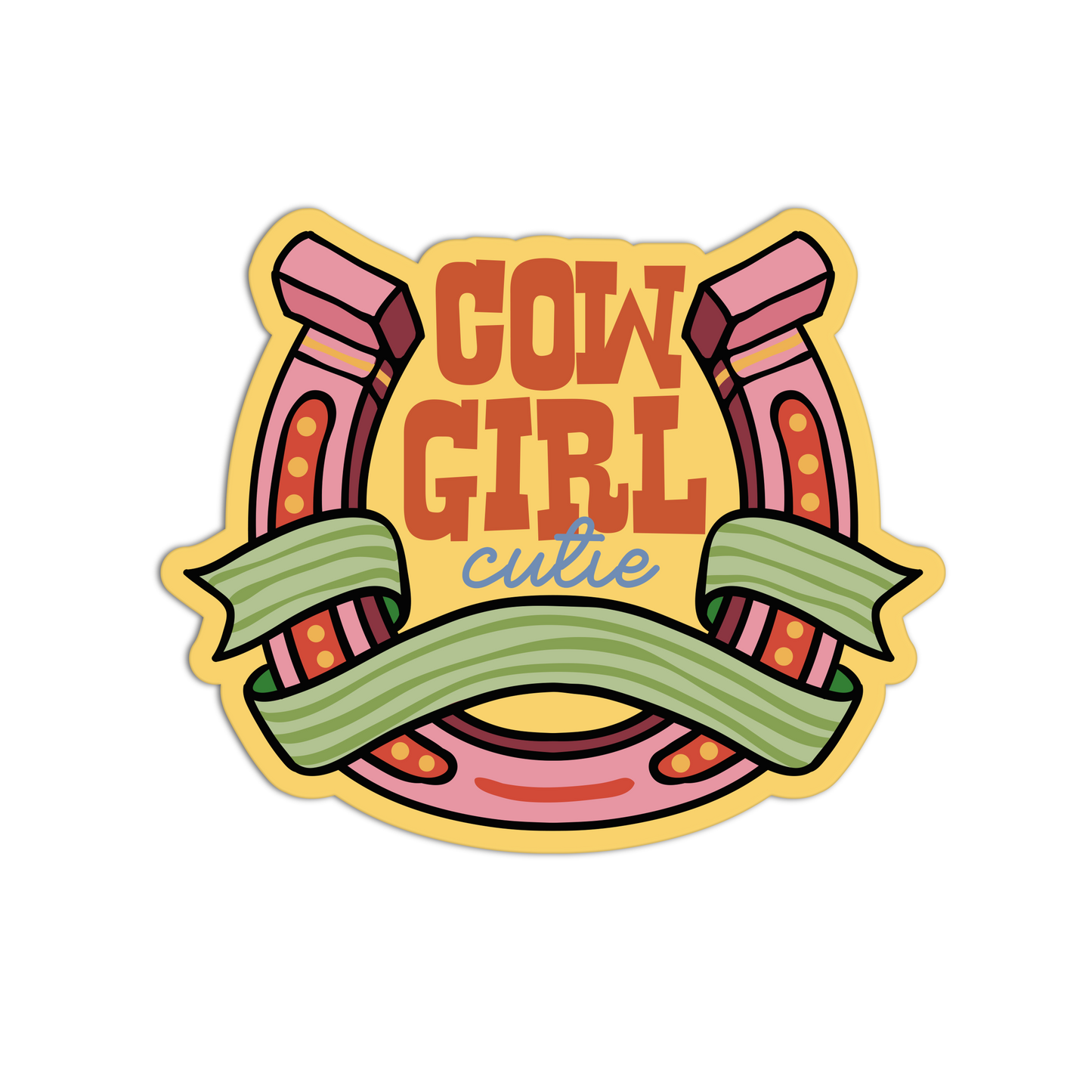 Cutie Coquette Cowgirl Sticker