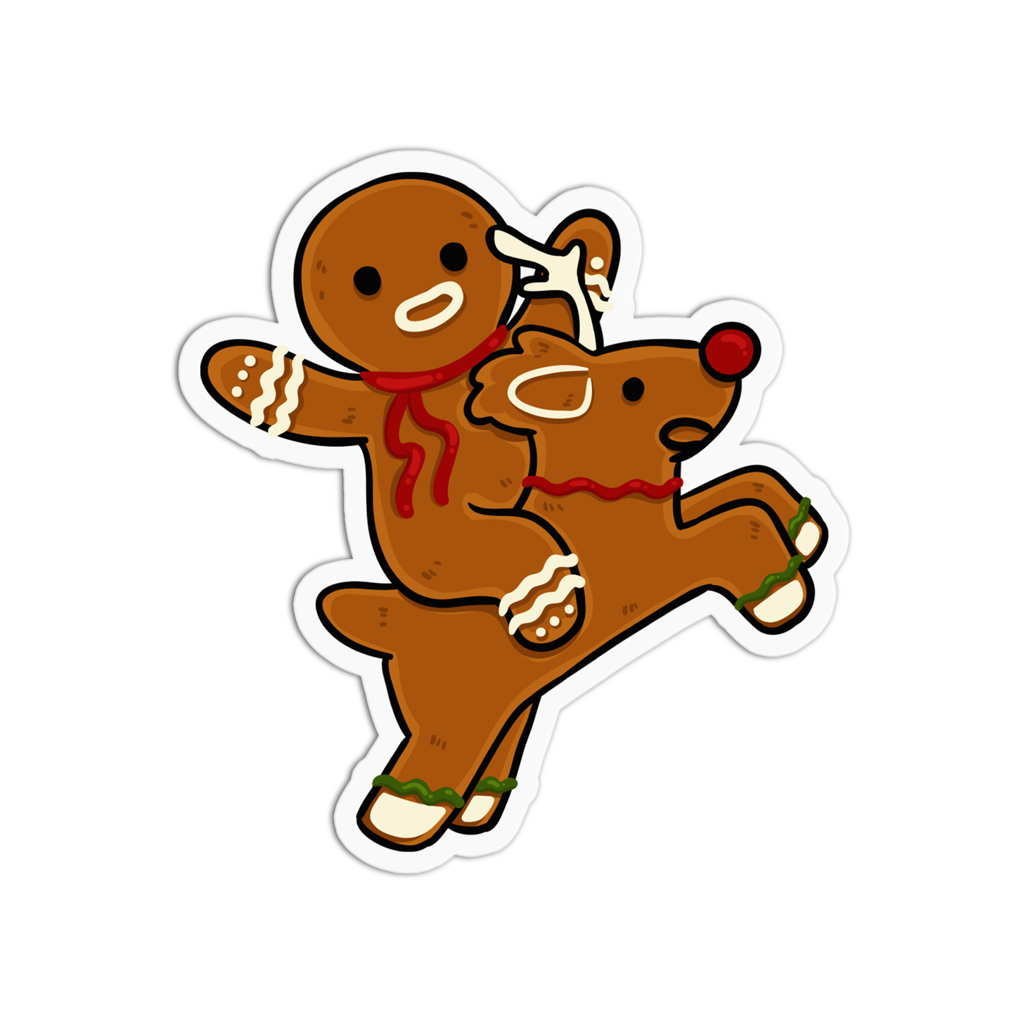 Gingerbread Christmas Sticker