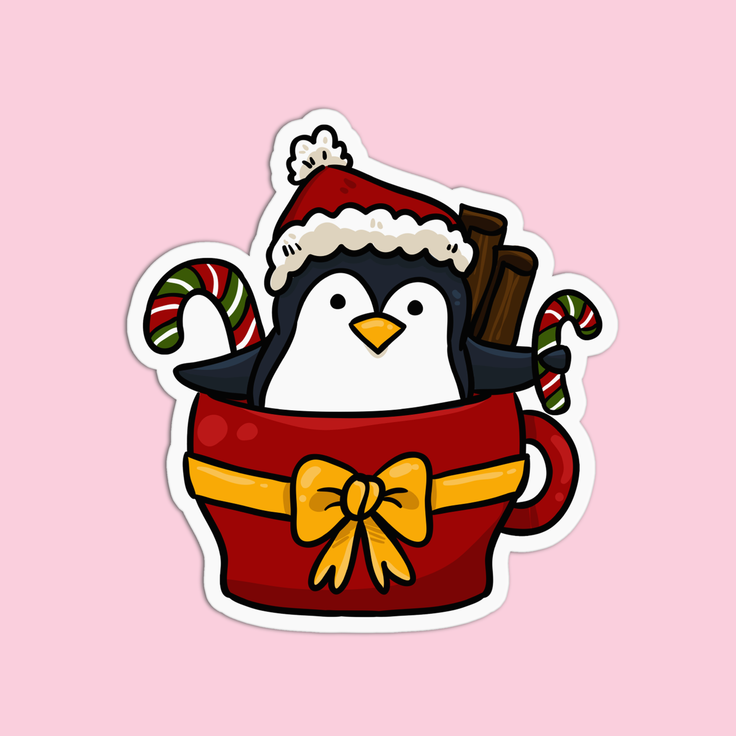 Penguin Christmas Sticker