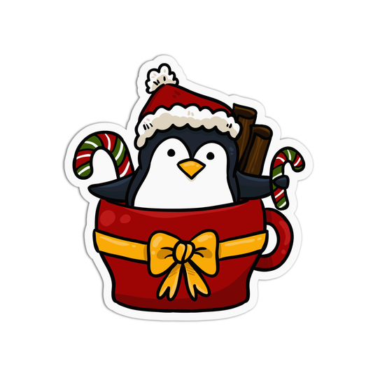 Penguin Christmas Sticker