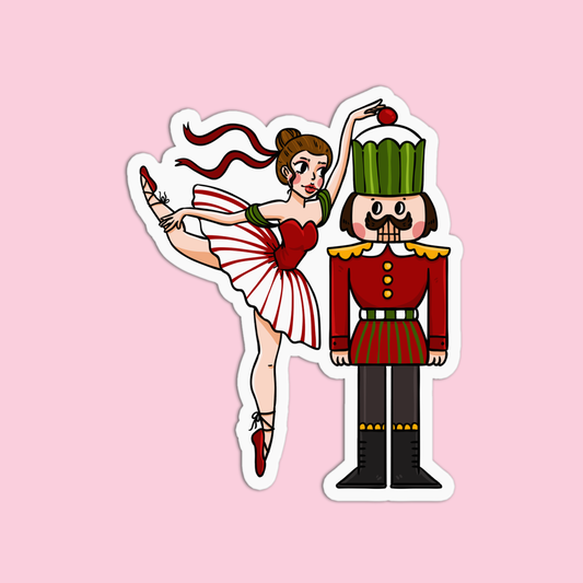 Nutcracker Christmas Sticker