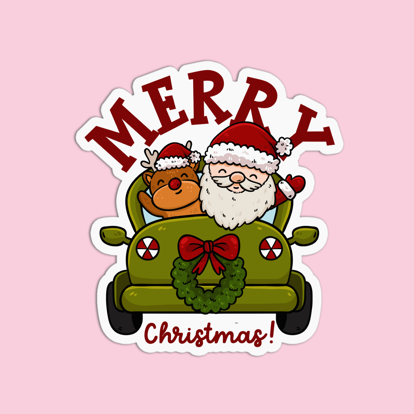 Merry Christmas Christmas Sticker