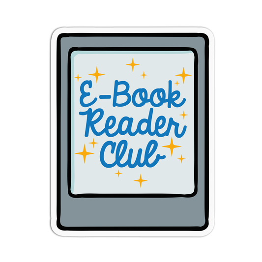 E-book reader club Book Sticker