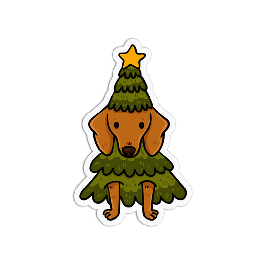 Dog Christmas Sticker
