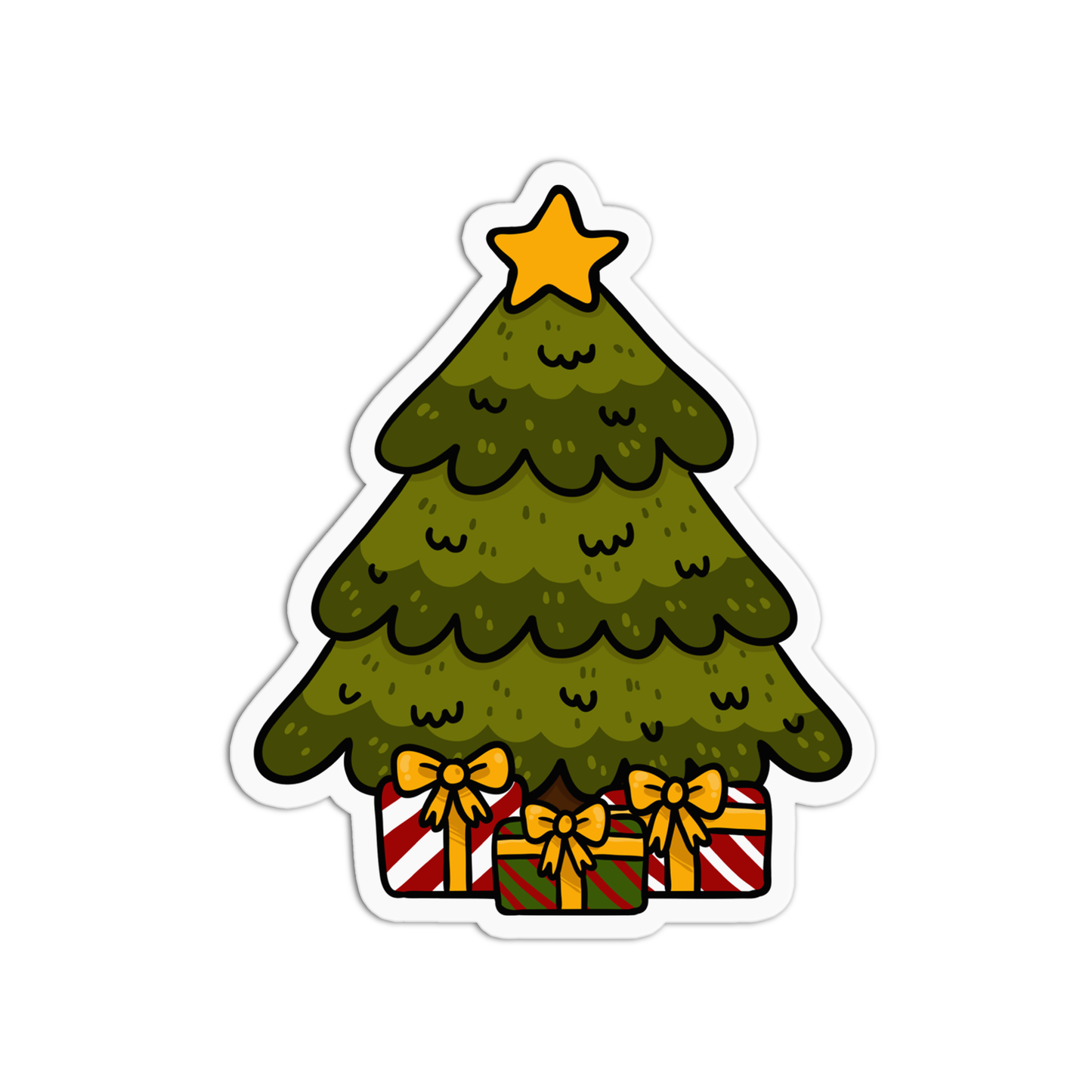 Christmas Tree Christmas Sticker
