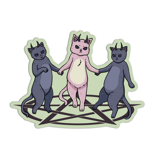 Kitten Coven Witch Craft Sticker