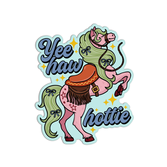 Yeehaw Hottie Coquette Cowgirl Sticker