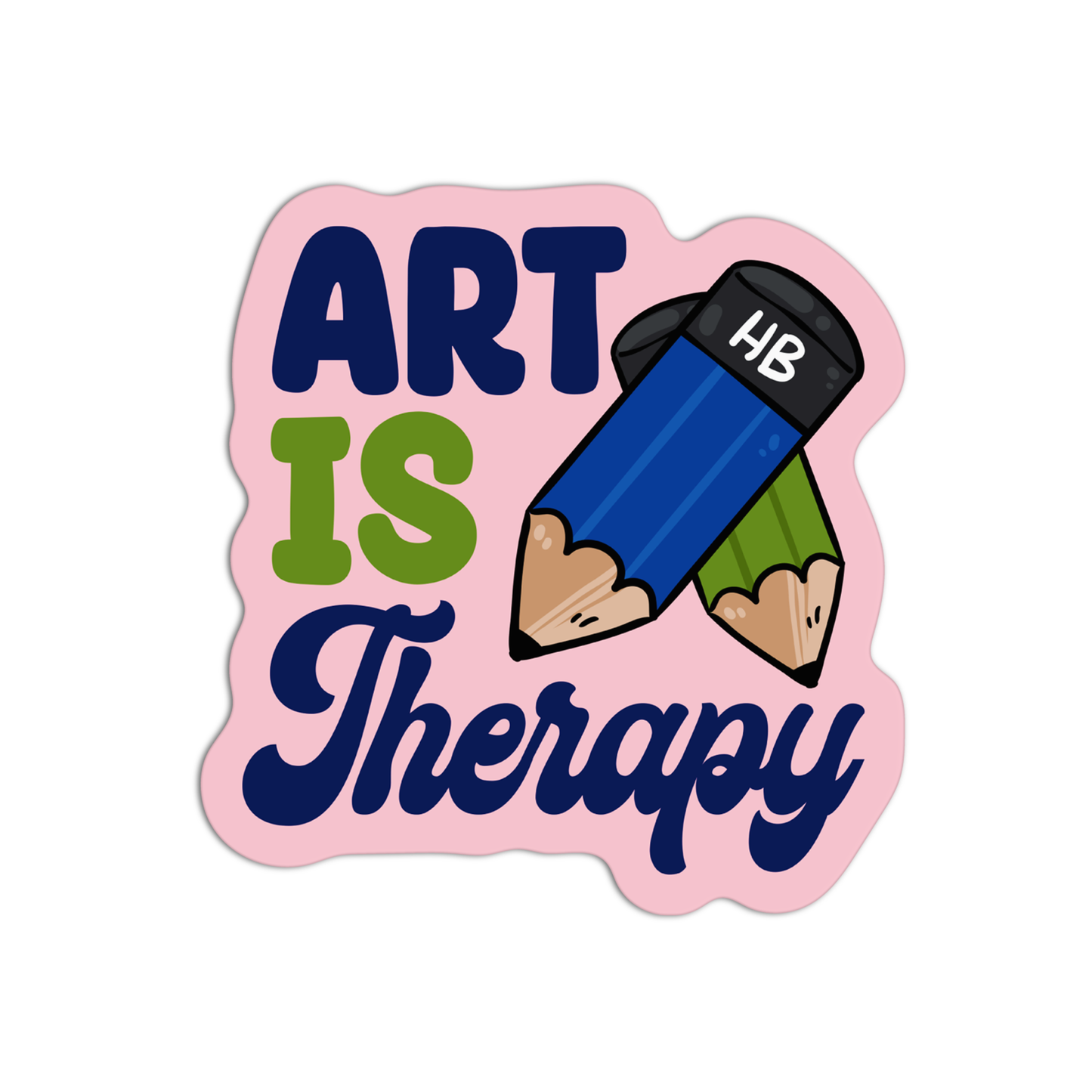 Art is Therapy Arts & Crafts Sticker
