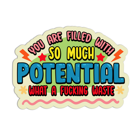 Potential Punchline Disappointment Affirmation Stickers