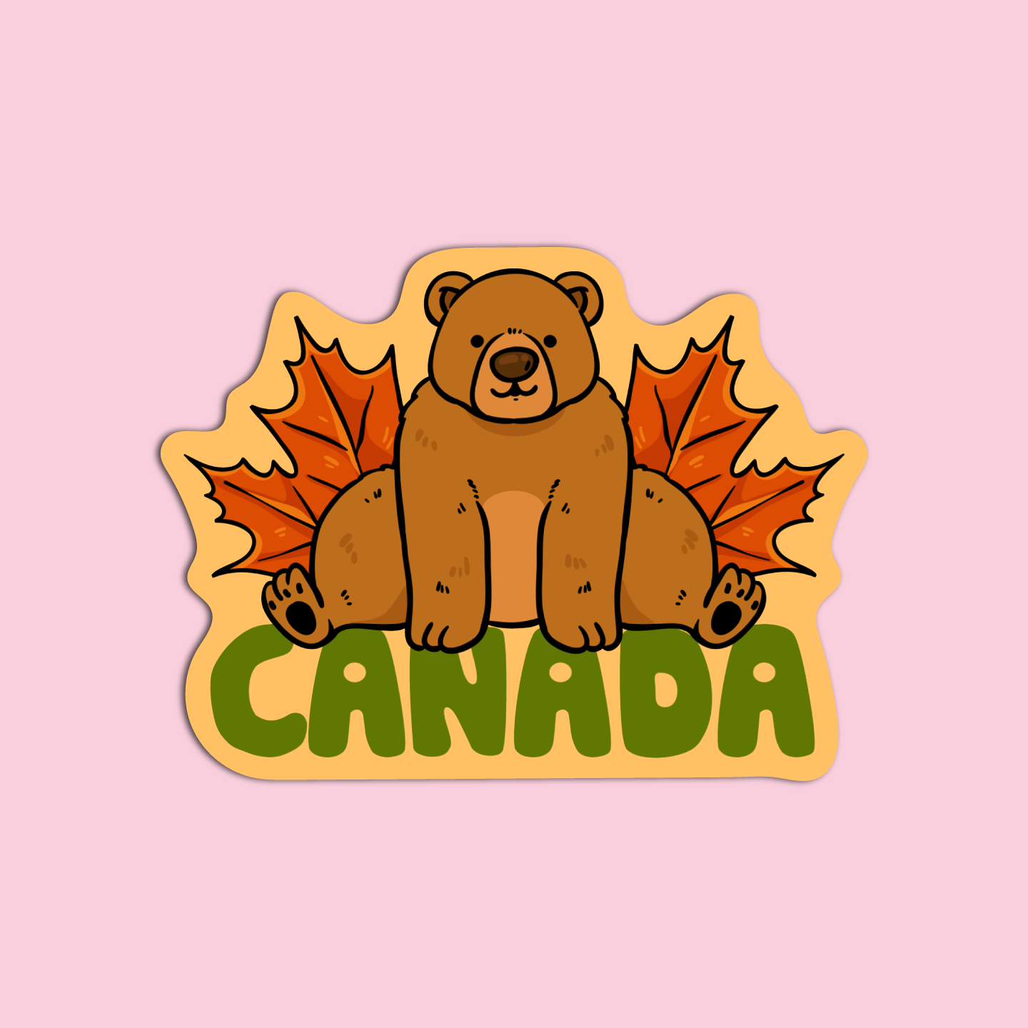 Grizzly Bear Canada Sticker