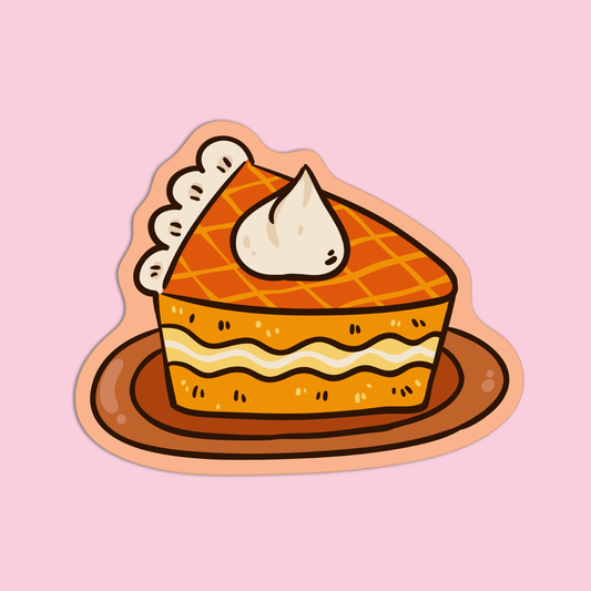 Pumpkin Pie Thanksgiving Sticker