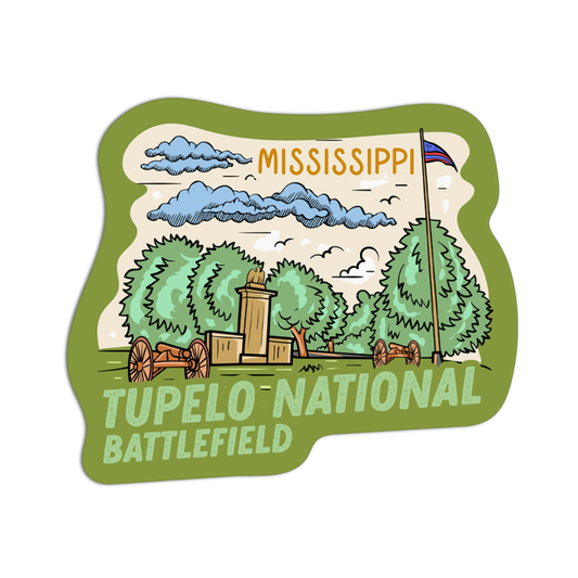 Mississippi Tupelo National Battlefield Sticker