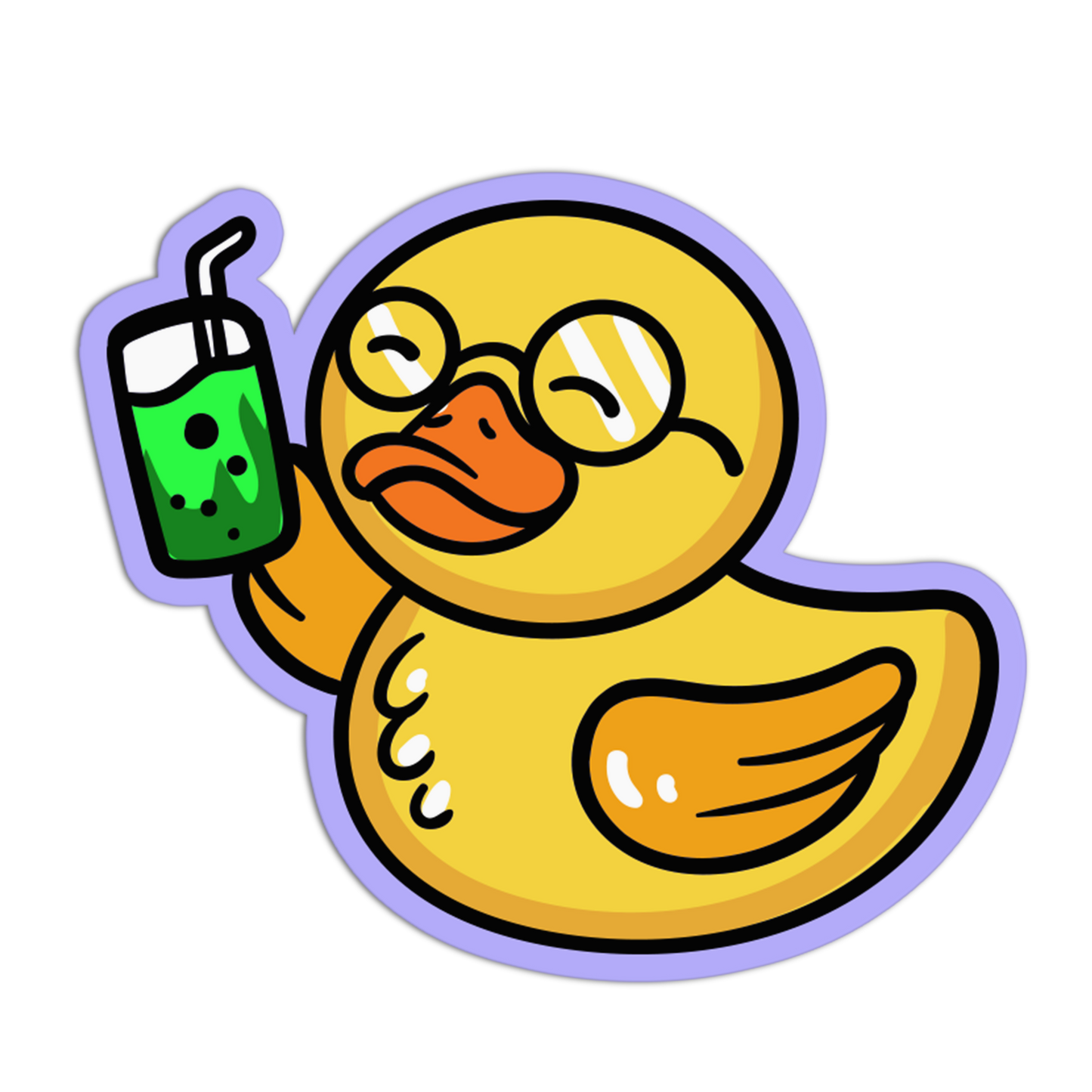 Peaceful Voyager Rubber Duck Sticker