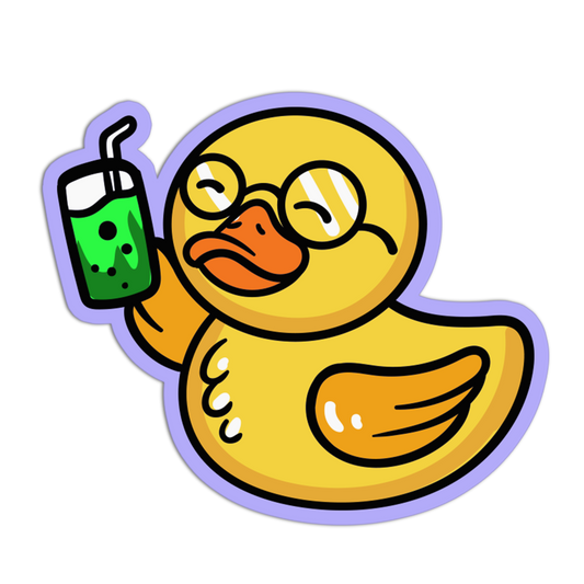 Peaceful Voyager Rubber Duck Sticker