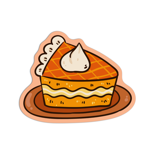 Pumpkin Pie Thanksgiving Sticker