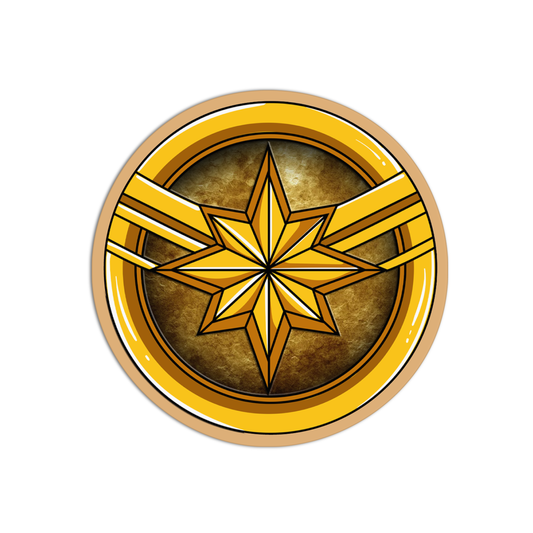 Captain Marvel Hero's Emblem Sticker
