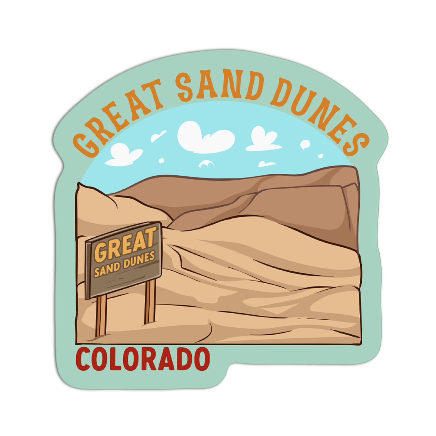 Colorado Great Sand Dunes Sticker