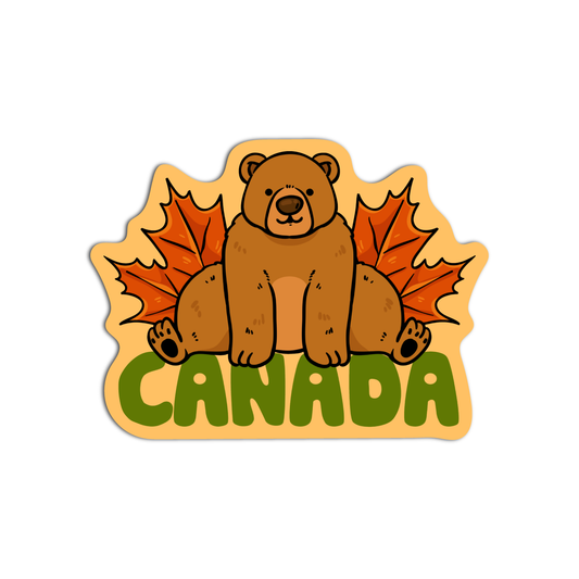 Grizzly Bear Canada Sticker