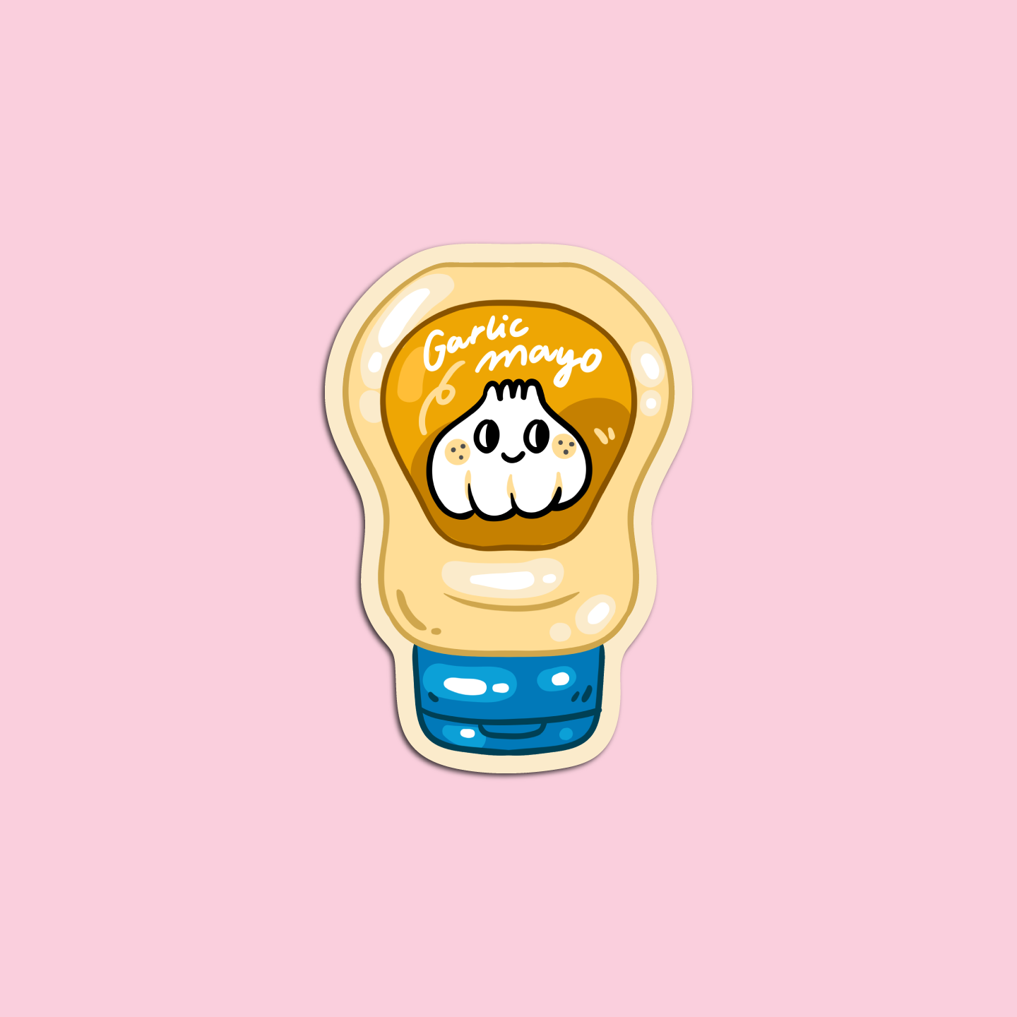 Garlic Mayo Condiments Sticker