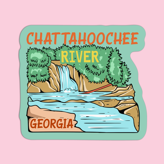 Georgia Chattahoochee River Sticker
