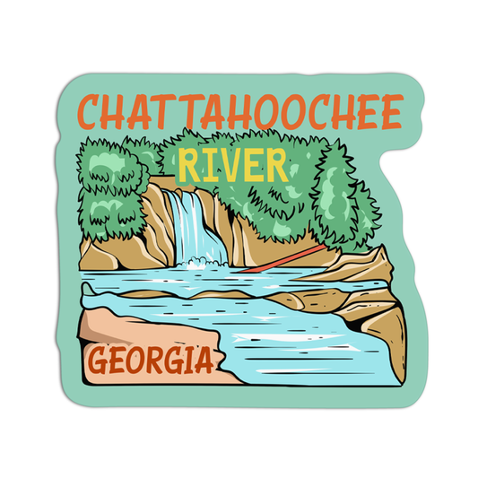 Georgia Chattahoochee River Sticker