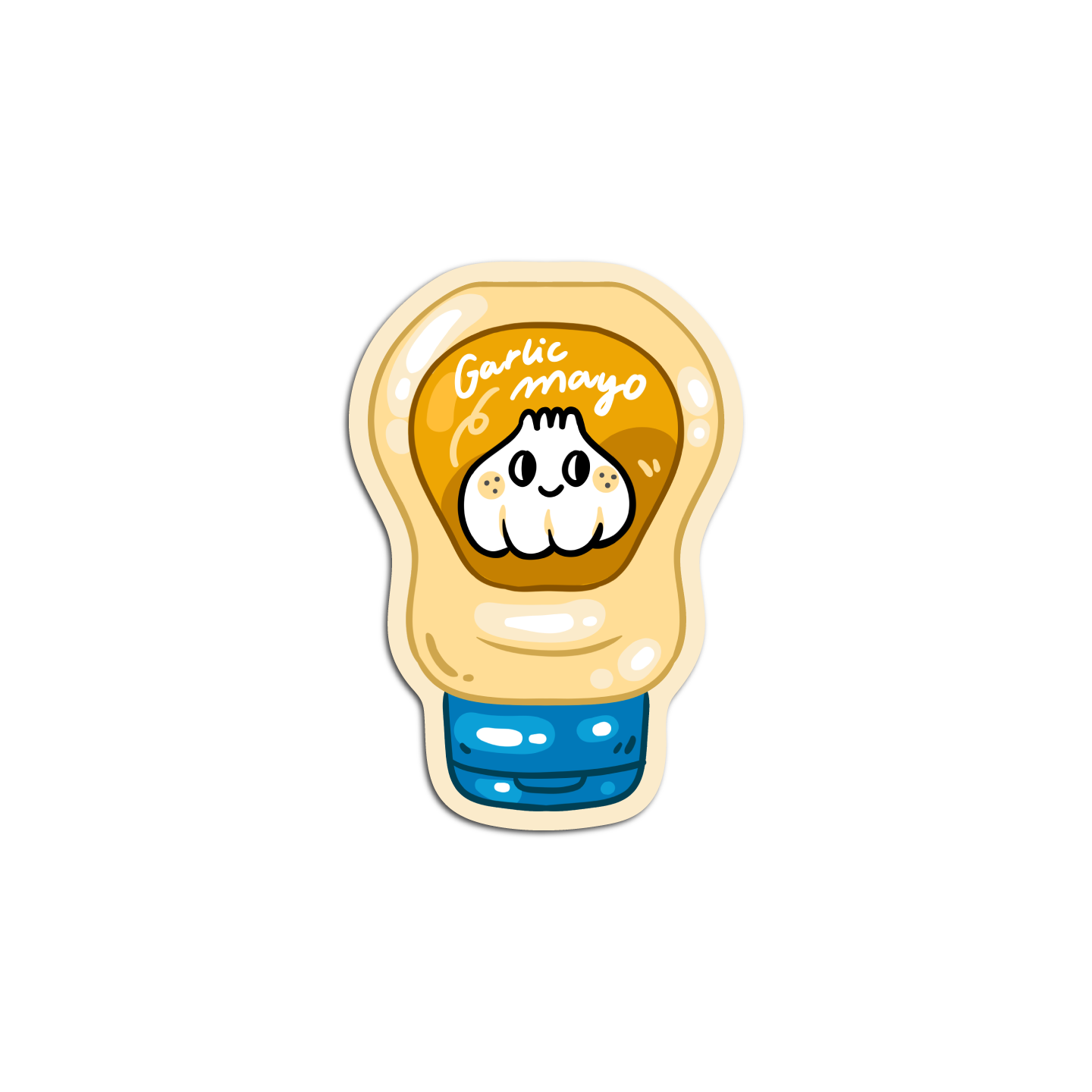 Garlic Mayo Condiments Sticker