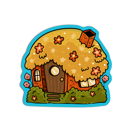Flower House Cute Fairy Core Sticker