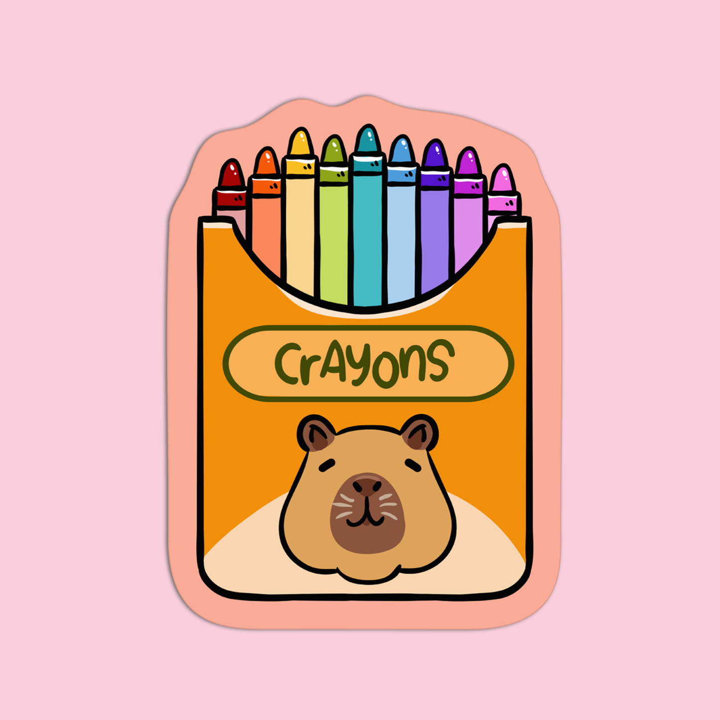 Crayons Arts & Crafts Sticker