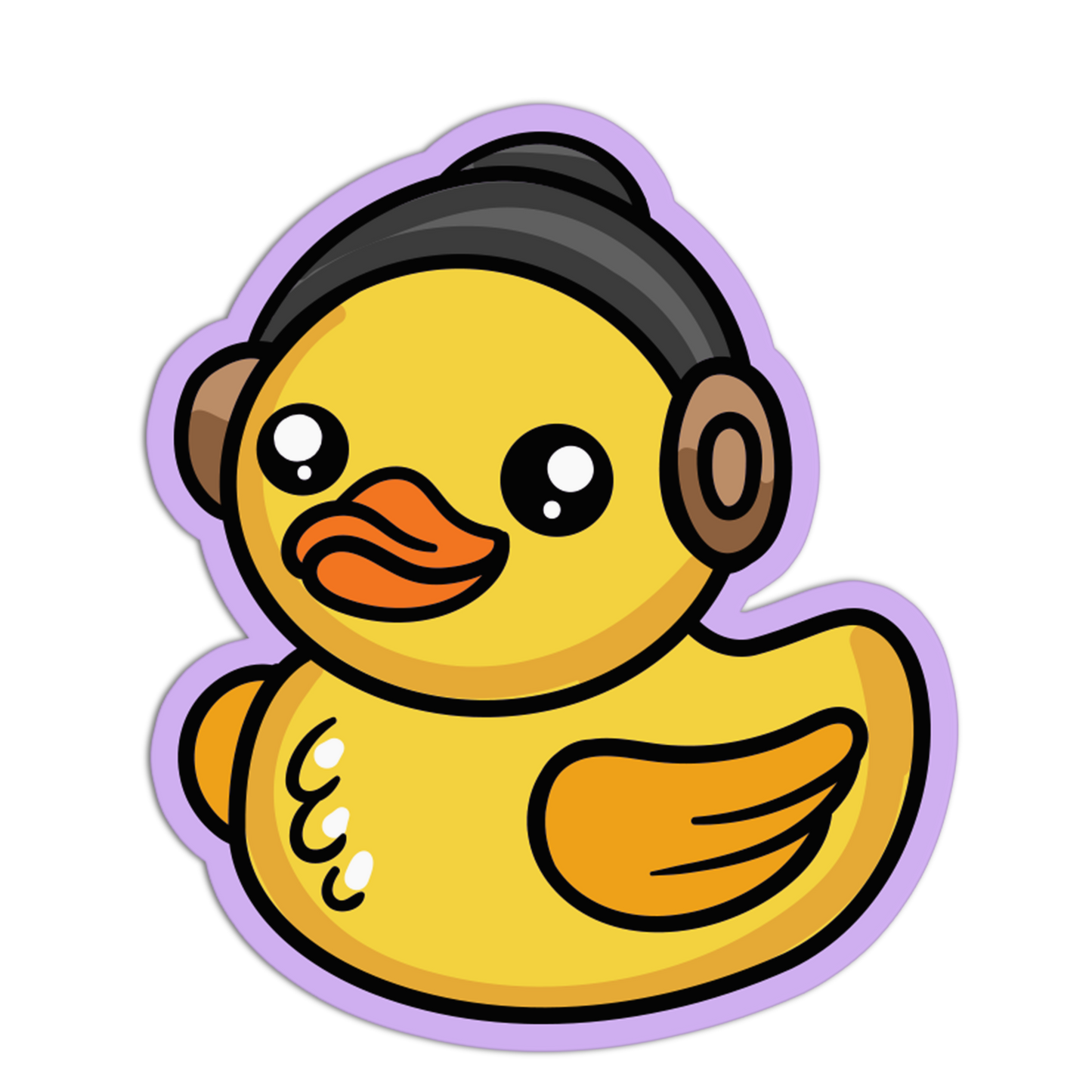 DJ Quack Rubber Duck Sticker