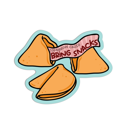Snack Duty Reminder Fortune Cookie Stickers