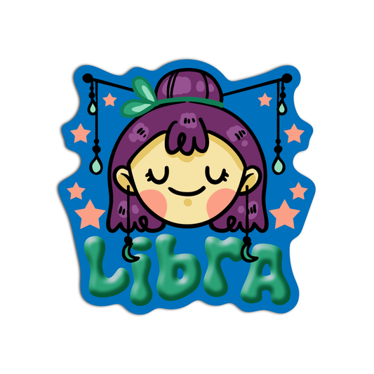Libra Cute Zodiac Sign Sticker