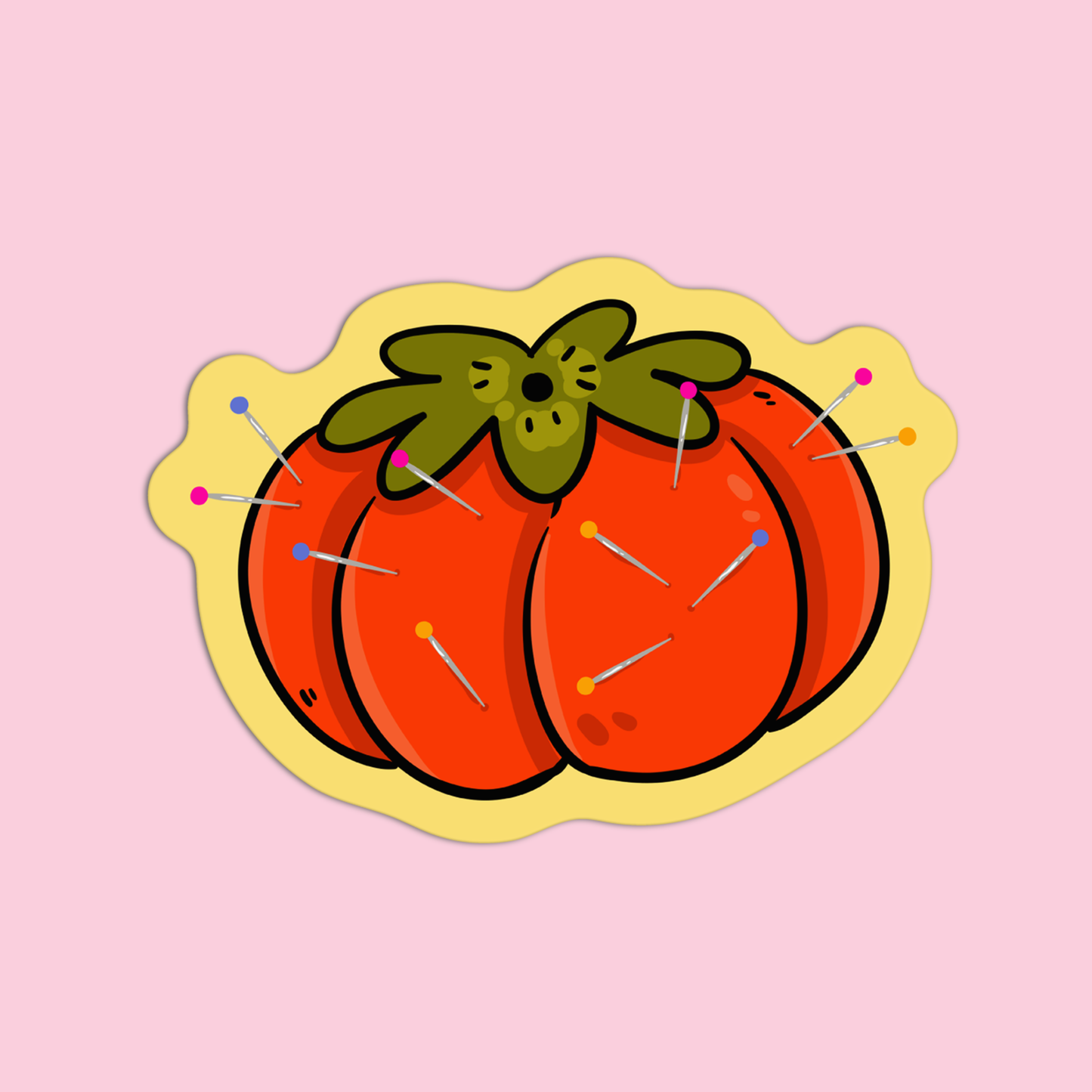Tomato Pin Cushion Arts & Crafts Sticker
