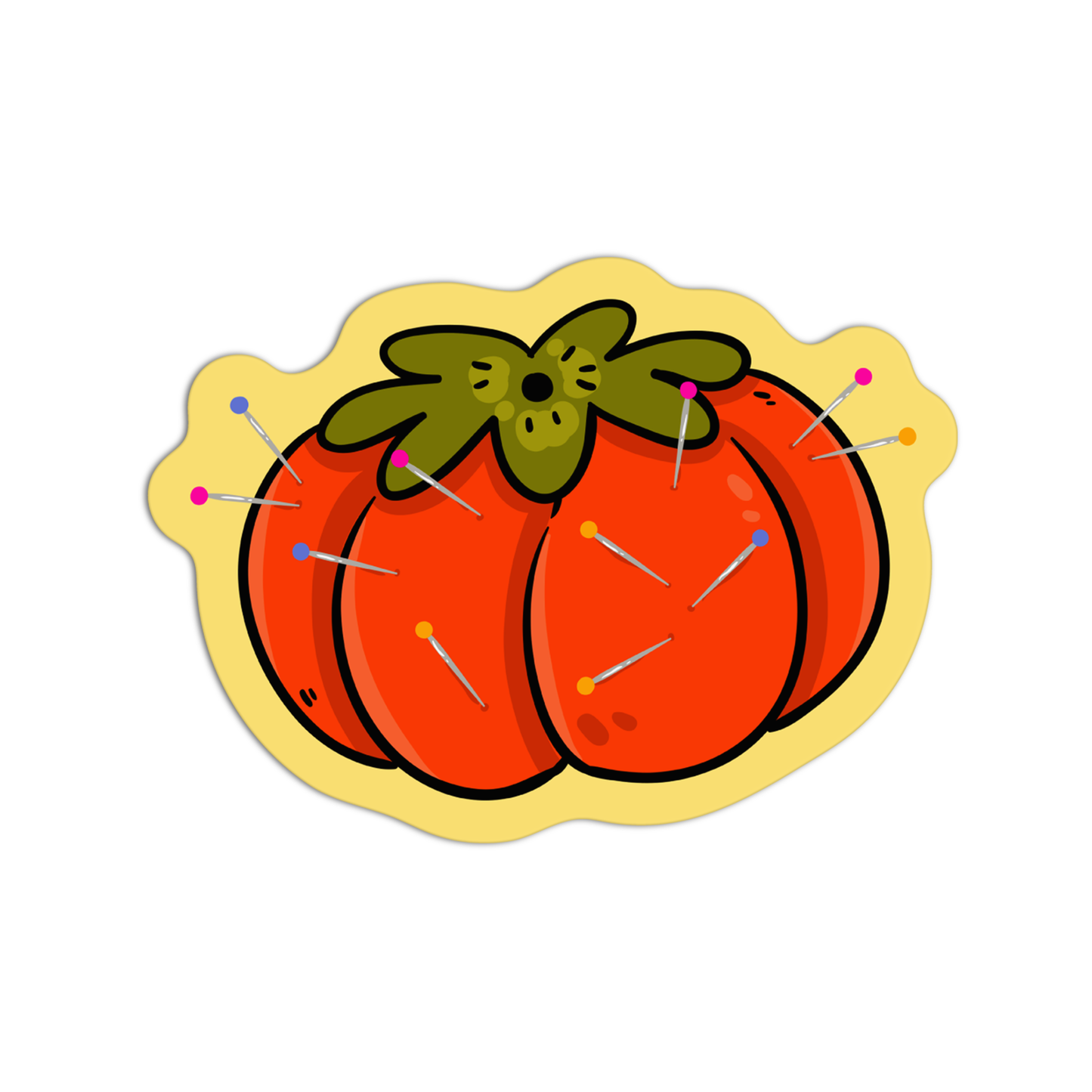 Tomato Pin Cushion Arts & Crafts Sticker