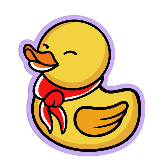 Happy Scout Rubber Duck Sticker
