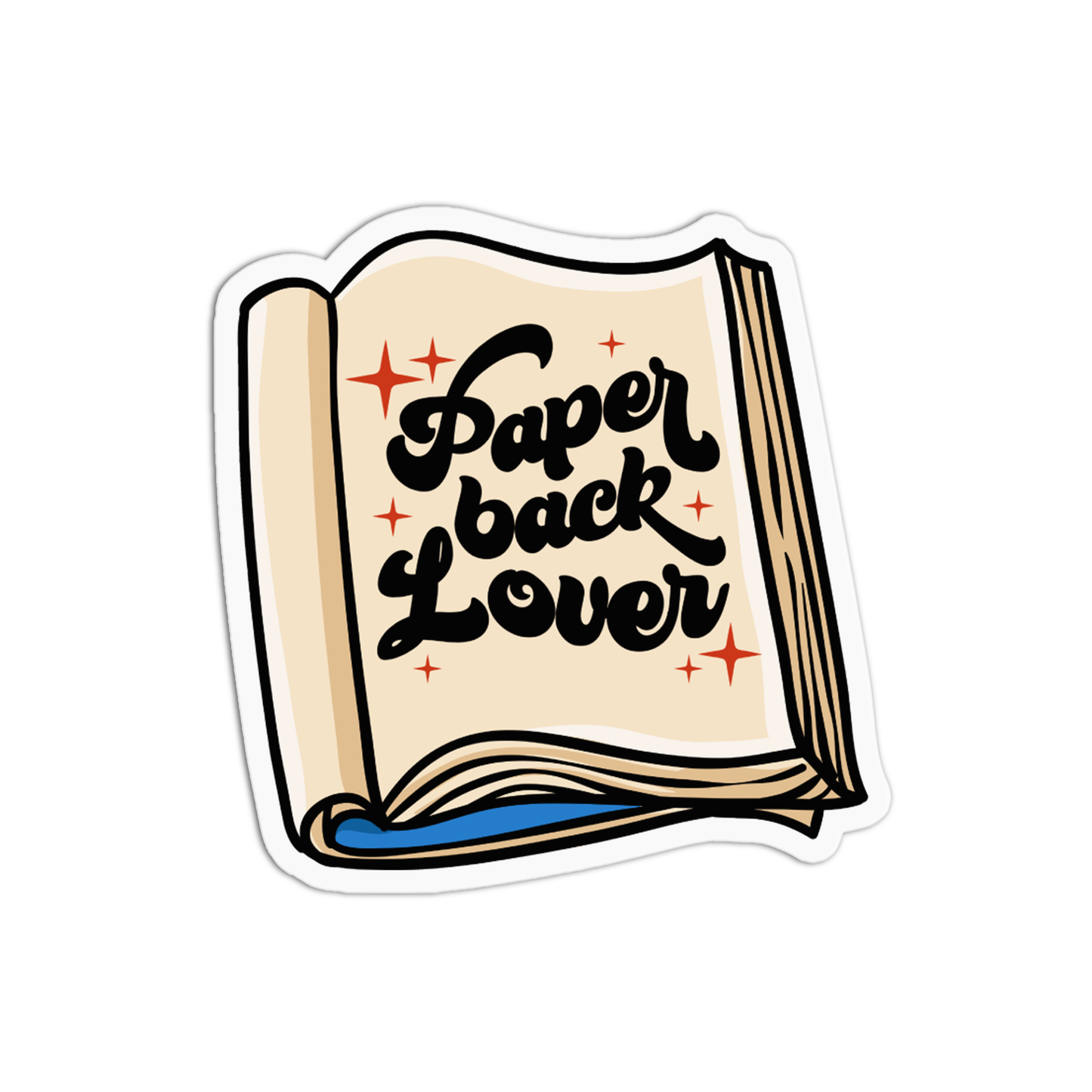Paper back lover Books Sticker