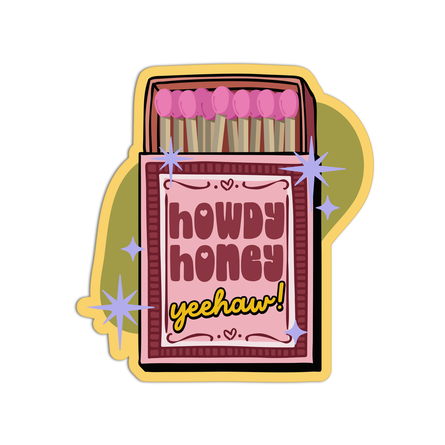 Howdy Honey Coquette Cowgirl Sticker