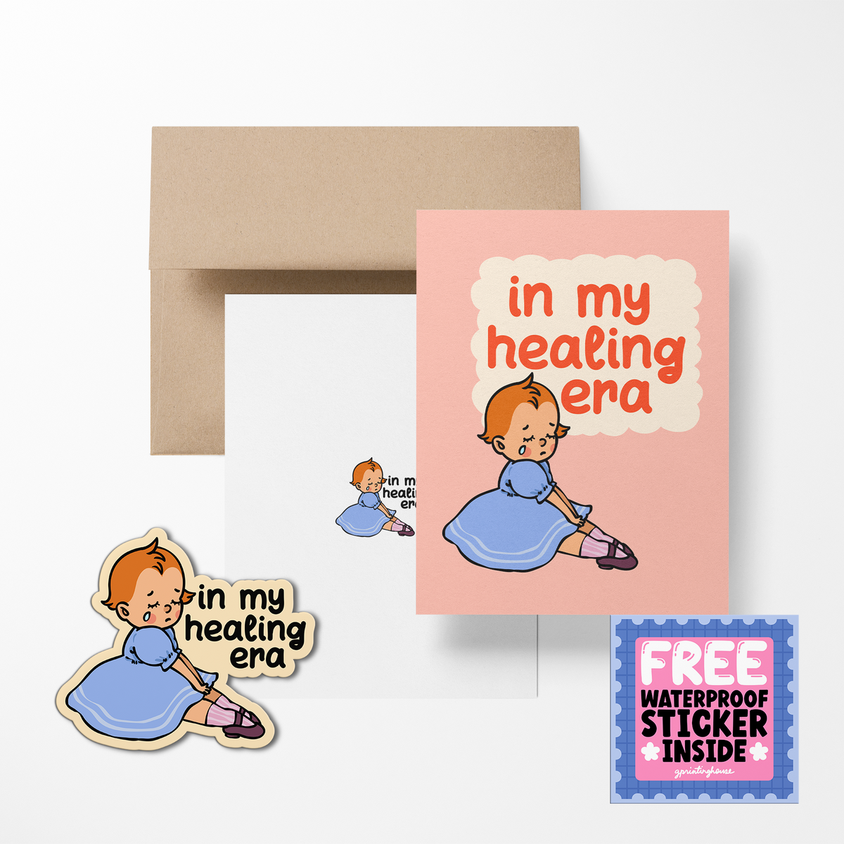 My Healing Era Heartbreak Greeting Cards