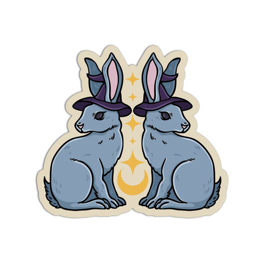 Hare’s Reflection Witch Craft Sticker