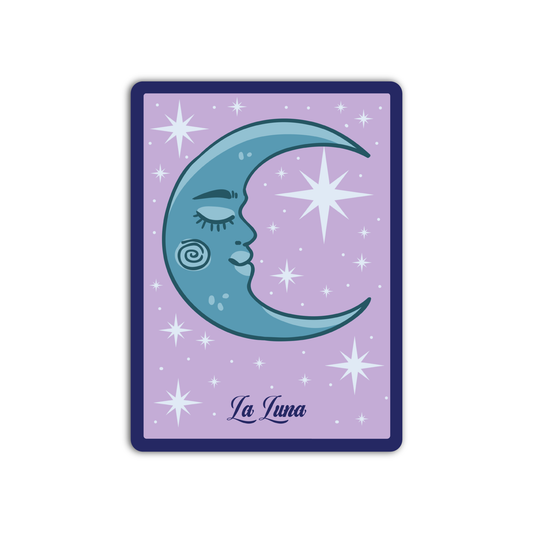 La Luna Loteria Mexican Sticker