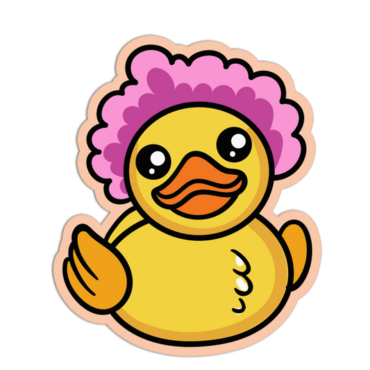 Bubbles Rubber Duck Sticker