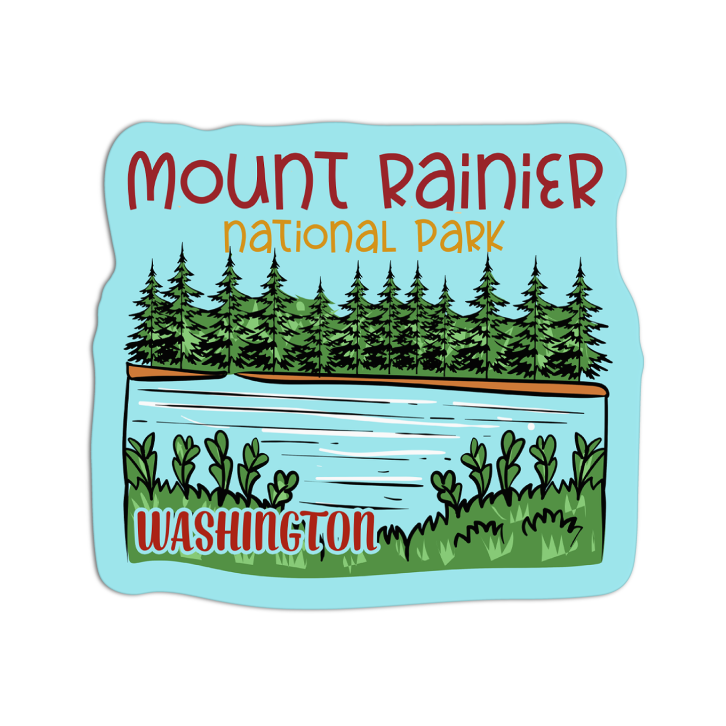 Washington Mount Rainier National Park  Sticker